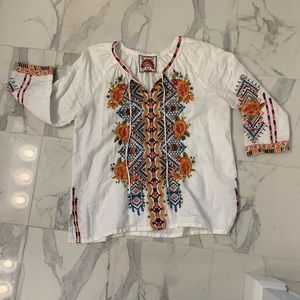 Johnny Was embroided top